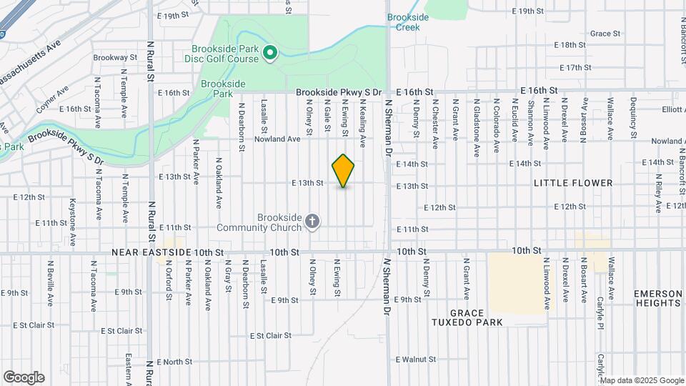 1218 N Ewing St Map and Location Details