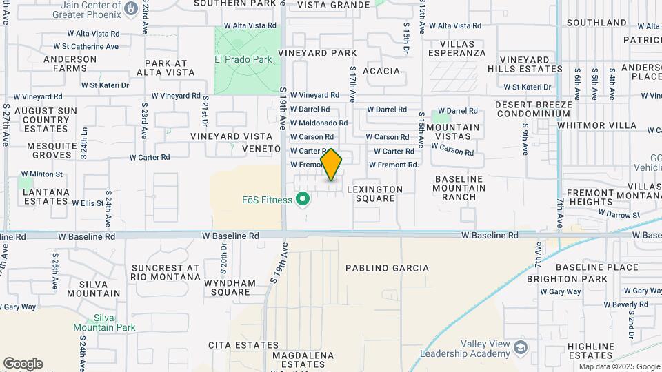 1738 W Pollack St Mapa y Detalles de la Ubicación