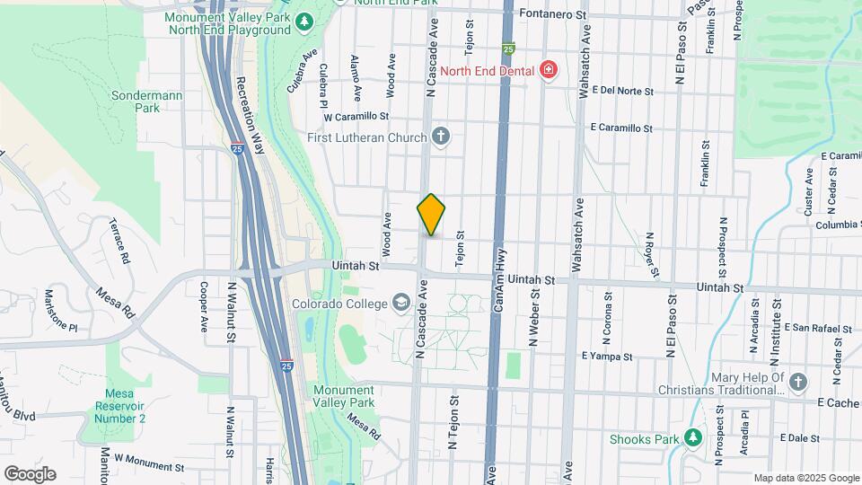 1231 N Cascade Ave Mapa y Detalles de la Ubicación