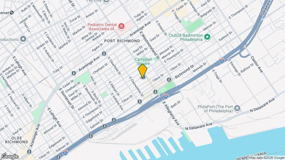 3183 E Thompson St Map and Location Details