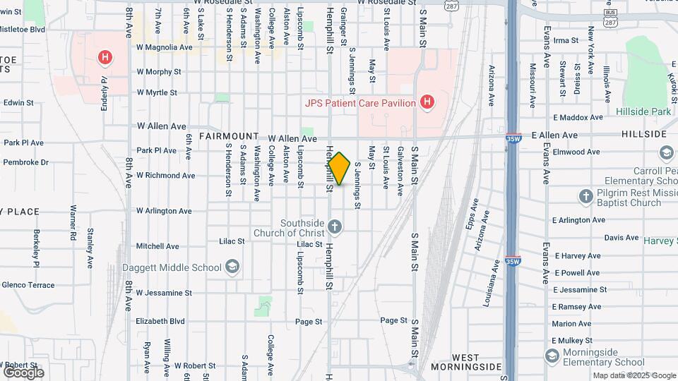 1906 Grainger St Map and Location Details