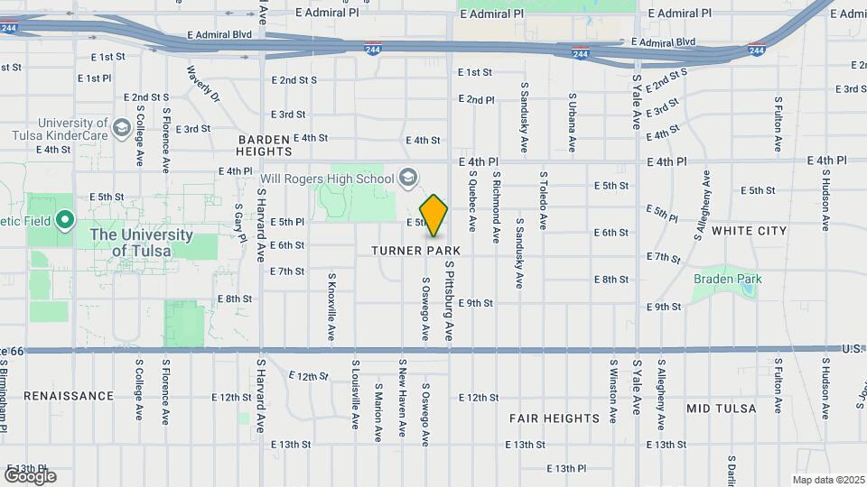 537 S Oswego Ave Map and Location Details