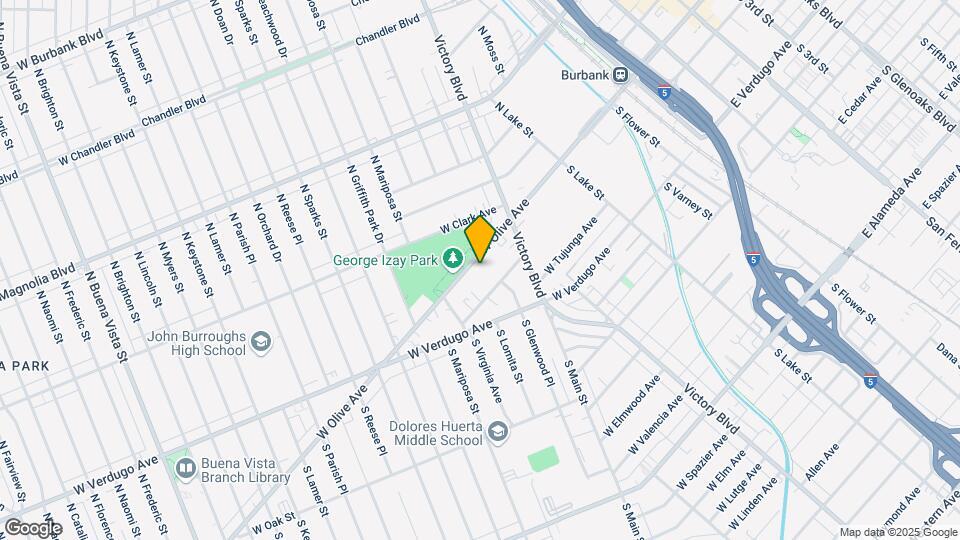 1030 West Olive Ave Mapa y Detalles de la Ubicación