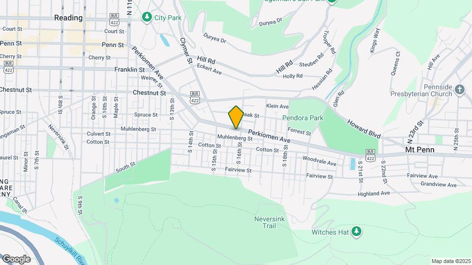 1558 Perkiomen Ave Map and Location Details