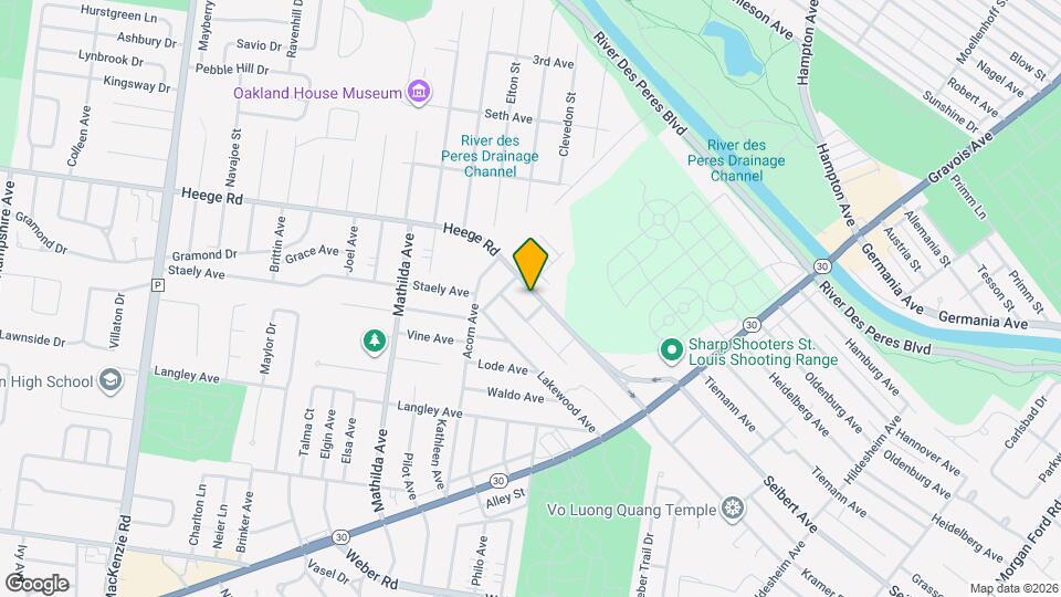 5212 Heege Rd Map and Location Details