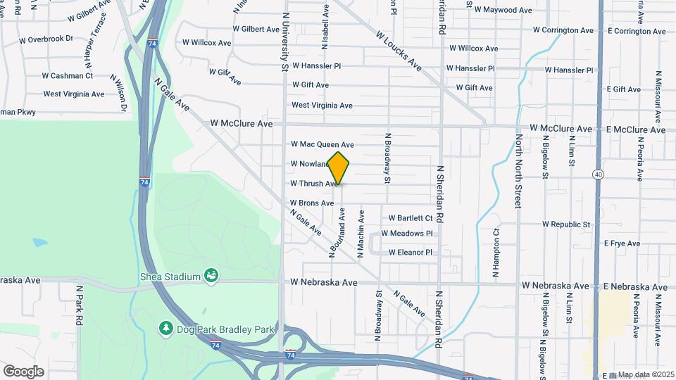 2214 N Linsley Ct Map and Location Details