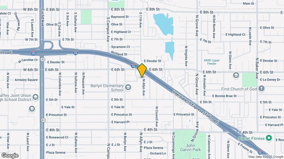 1423 N Allyn Ave Map and Location Details