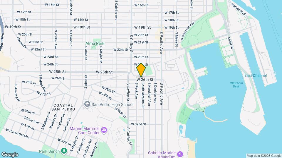 640 W 26th St Map and Location Details