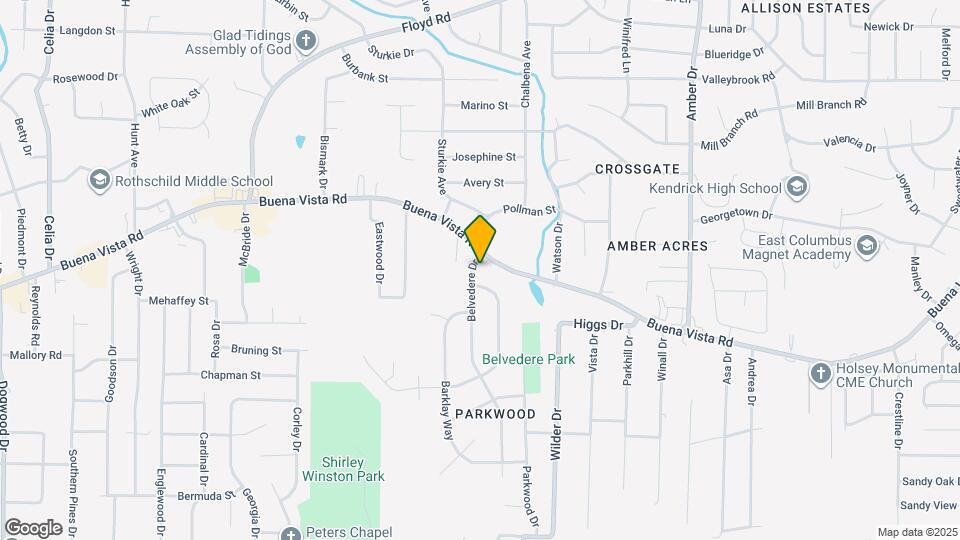 948 Belvedere Dr Map and Location Details