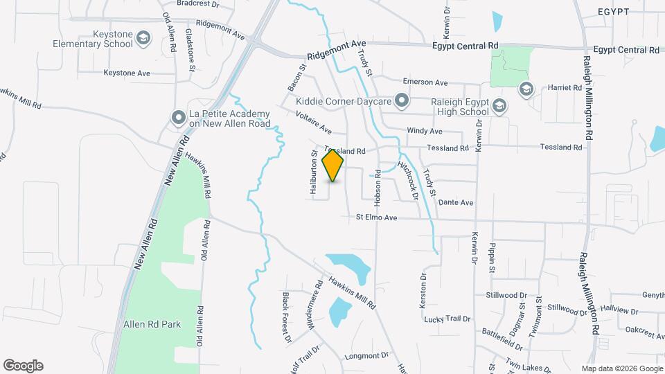 4040 Sandburg St Map and Location Details