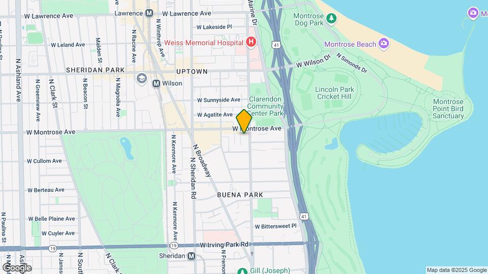 4334 N Clarendon Ave Map and Location Details