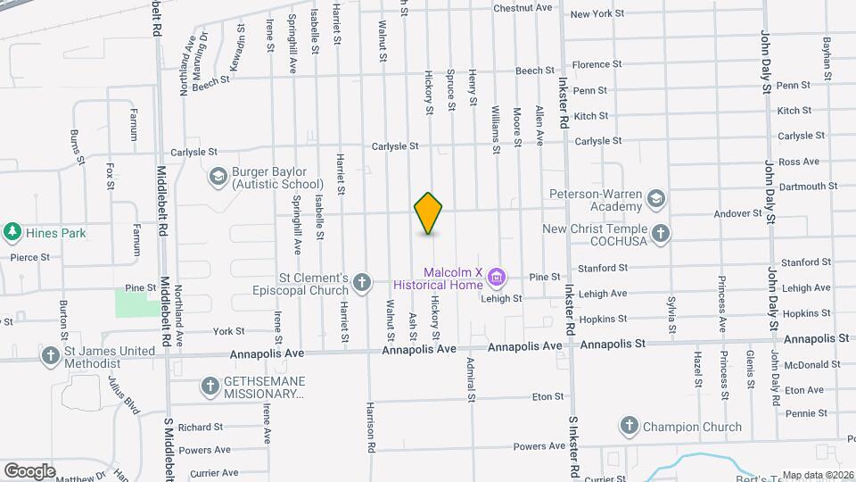 4072 Hickory St Map and Location Details