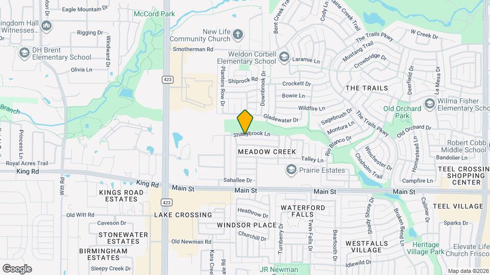 1037 Shadybrook Ln Map and Location Details