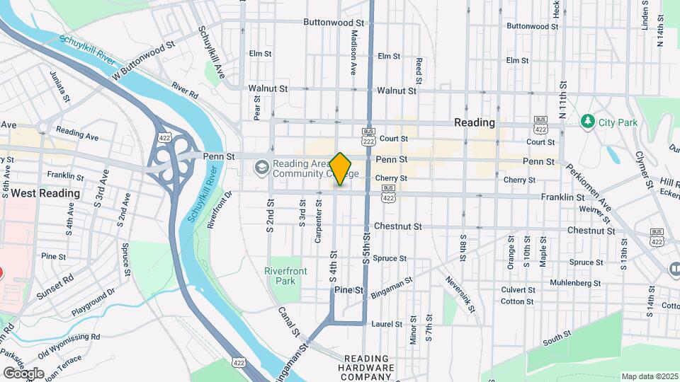 401 Franklin St Map and Location Details