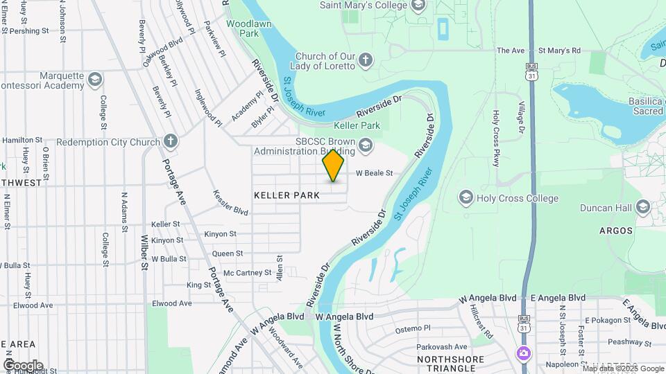 821 Roosevelt St Map and Location Details