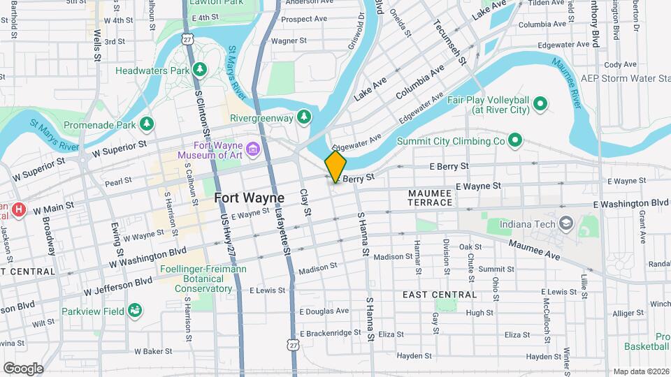 611 E Wayne St, Unit 1 Mapa y Detalles de la Ubicación