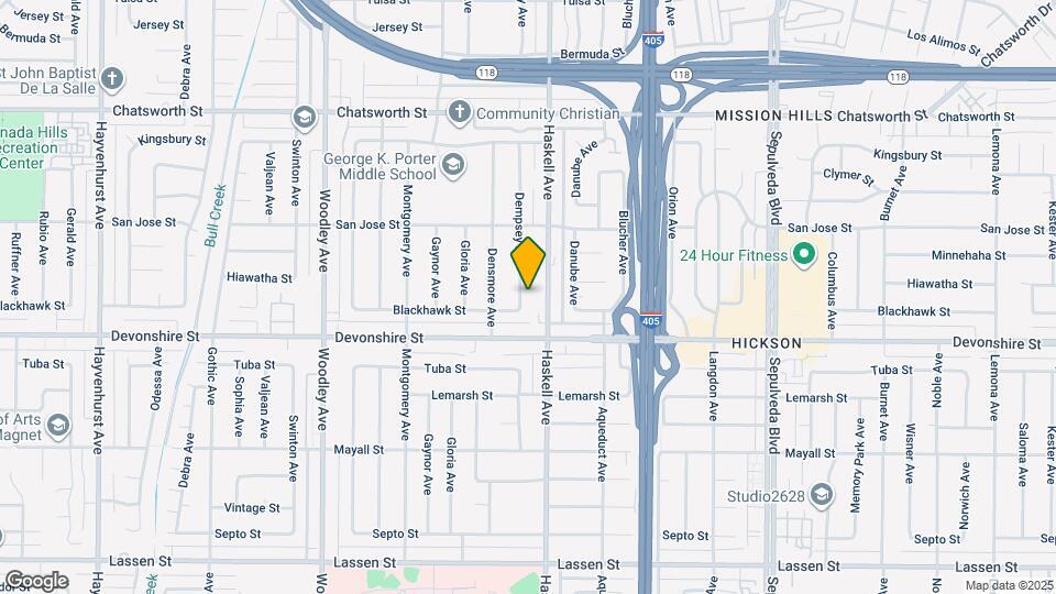 10342 Dempsey Ave Map and Location Details