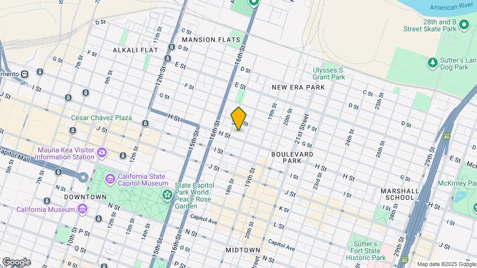 1715 H St Map and Location Details