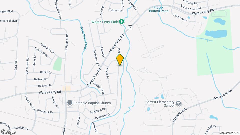 6520 Pinebrook Dr Mapa y Detalles de la Ubicación