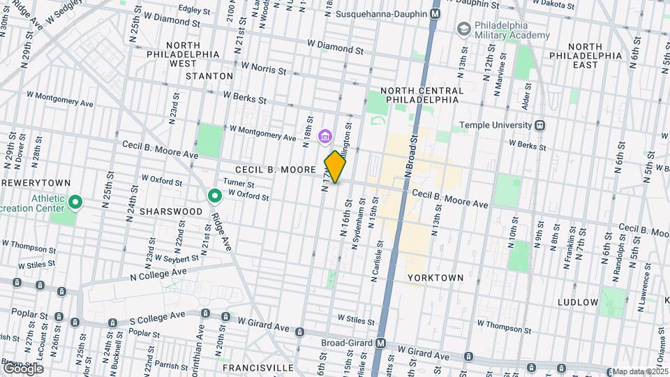 1628 Willington St Map and Location Details