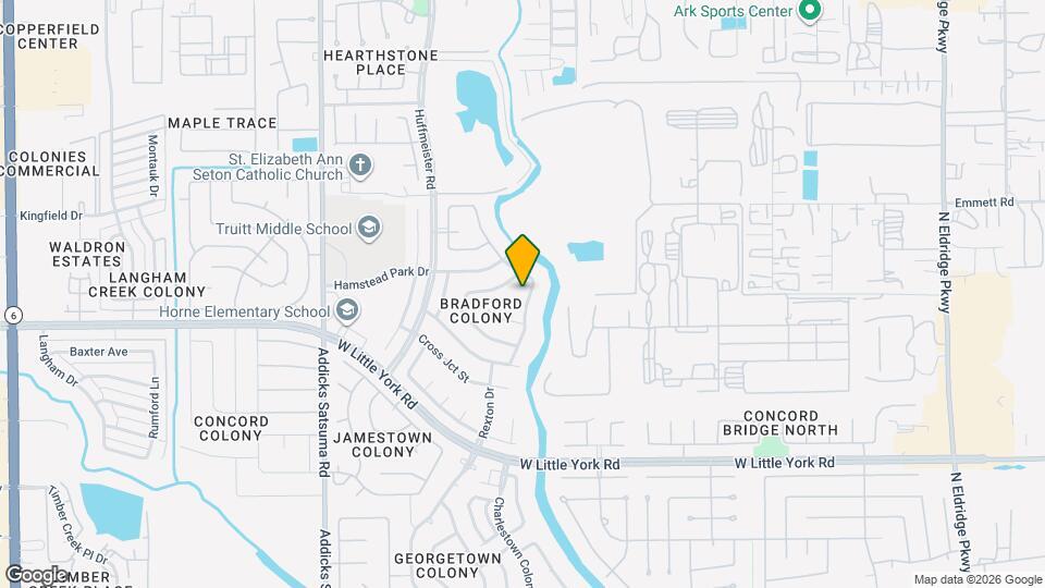 6419 Horsepen Bayou Dr Map and Location Details