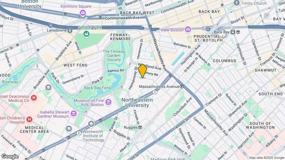 96 Gainsborough St Map and Location Details