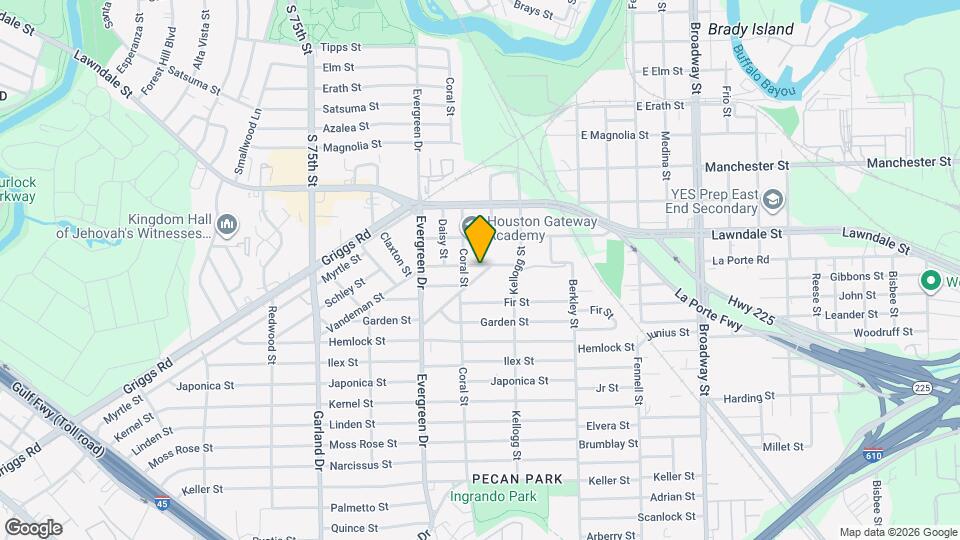 7318 Dahlia St Map and Location Details