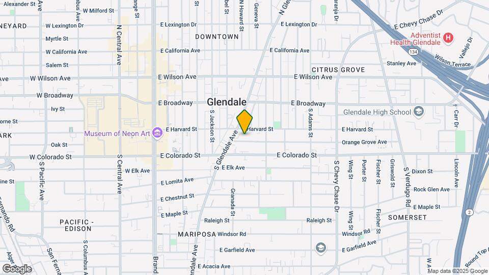 623 Orange Grove Ave Map and Location Details