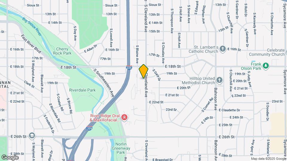 1205 S Cleveland Ave Map and Location Details