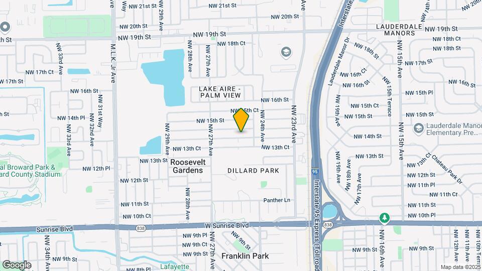 2461 NW 14th St-Unit -1 Map and Location Details