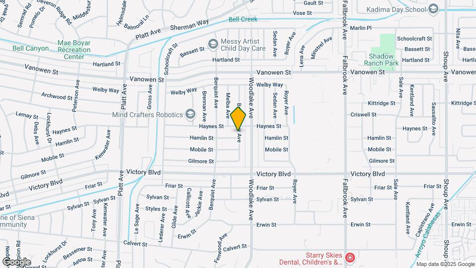 23251 Hamlin St Map and Location Details