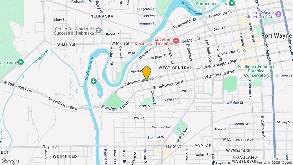 1219 W Washington Blvd Map and Location Details