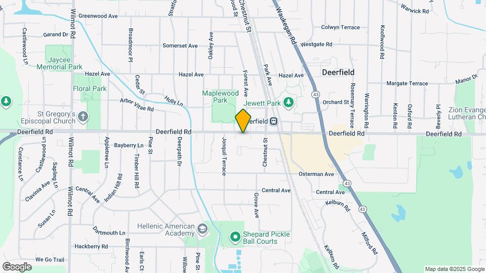 1007 Deerfield Rd Map and Location Details