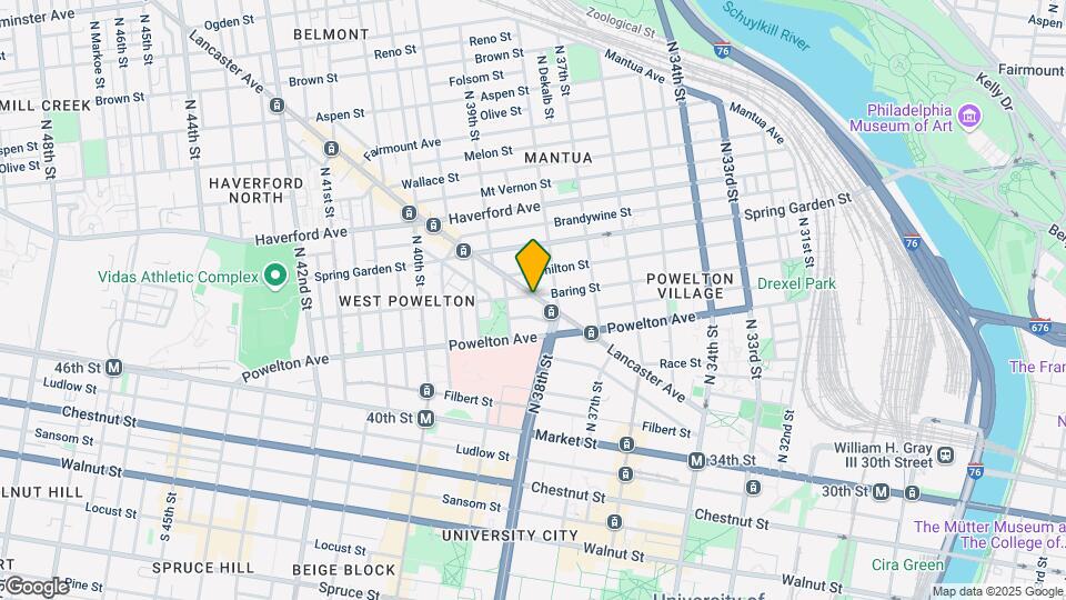 3824 Lancaster Ave Map and Location Details