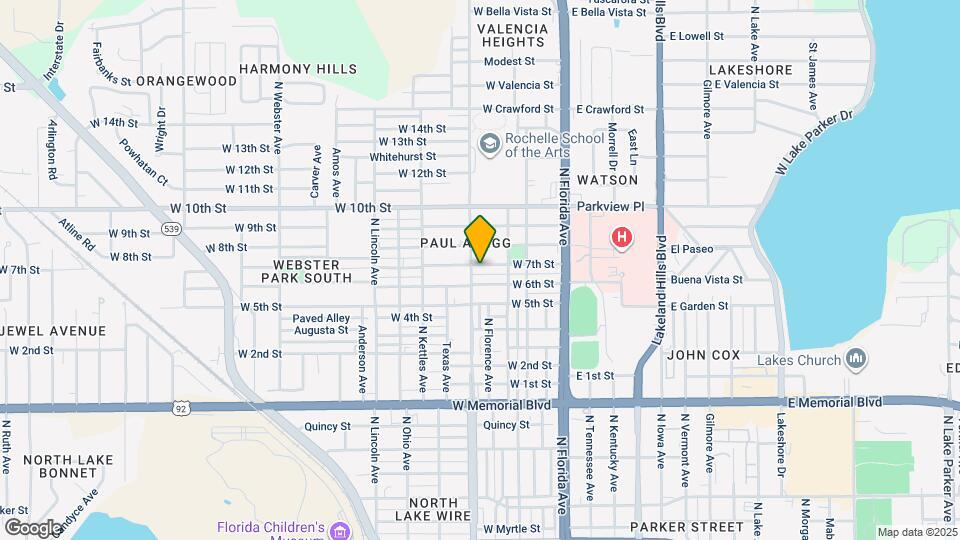 414 W 7th St Map and Location Details