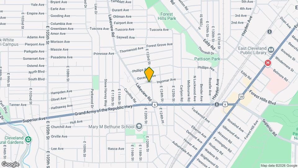 12208 Ingomar Ave Map and Location Details