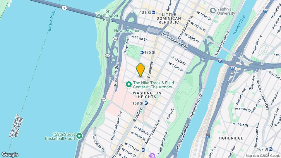 640 W 171st St Map and Location Details