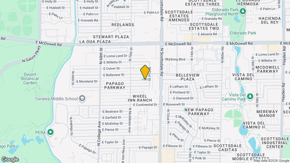 7043 E Moreland St Map and Location Details
