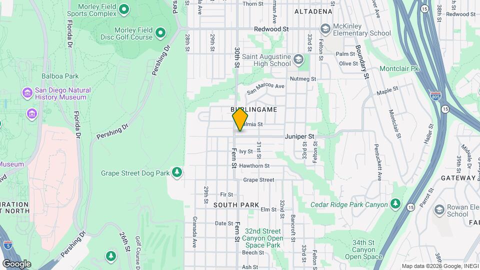 3028 Juniper St Map and Location Details