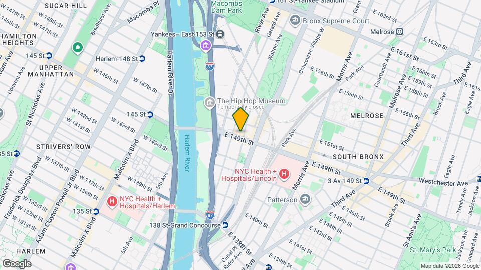 553 Walton Ave Map and Location Details