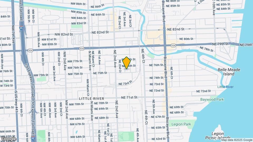 7509 NE 3rd Ave Mapa y Detalles de la Ubicación