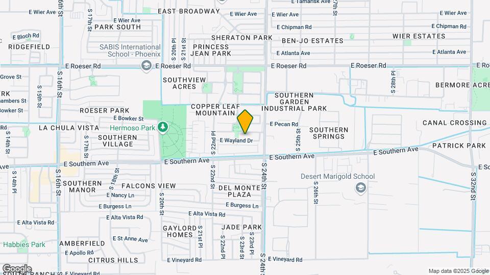 2316 E Wayland Dr Map and Location Details
