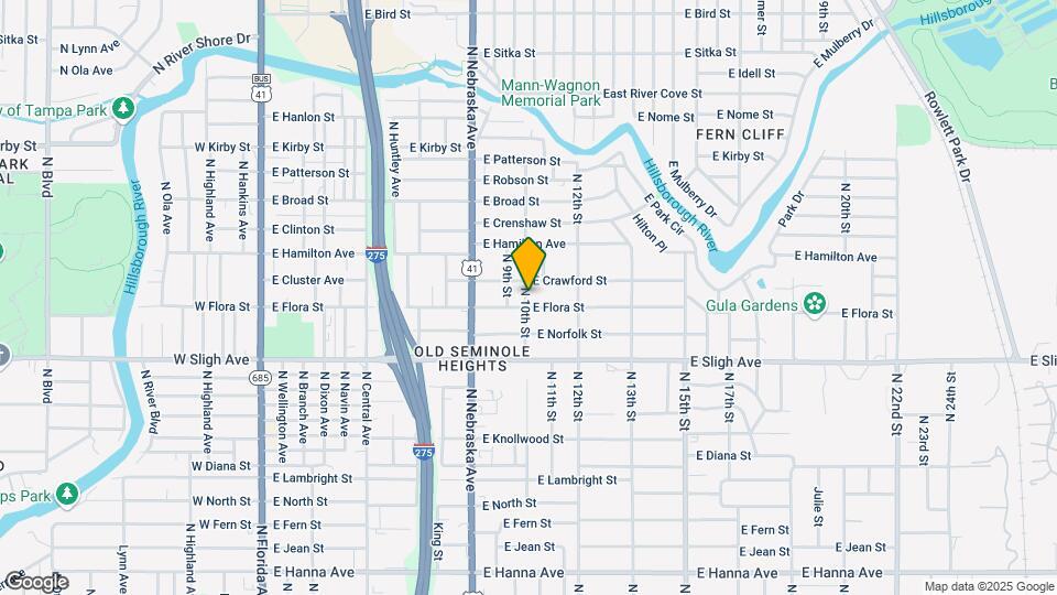7105 N 10th St Map and Location Details