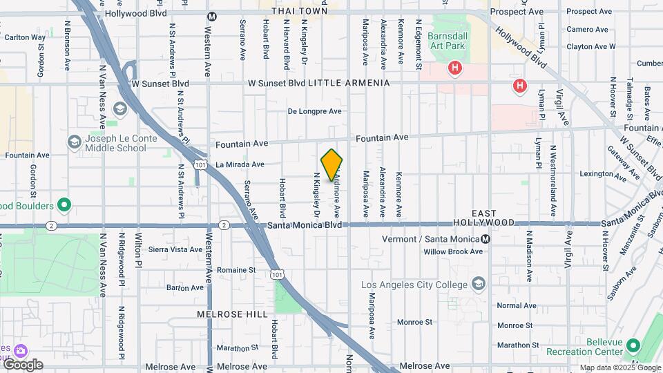 1177 N Ardmore Ave Map and Location Details