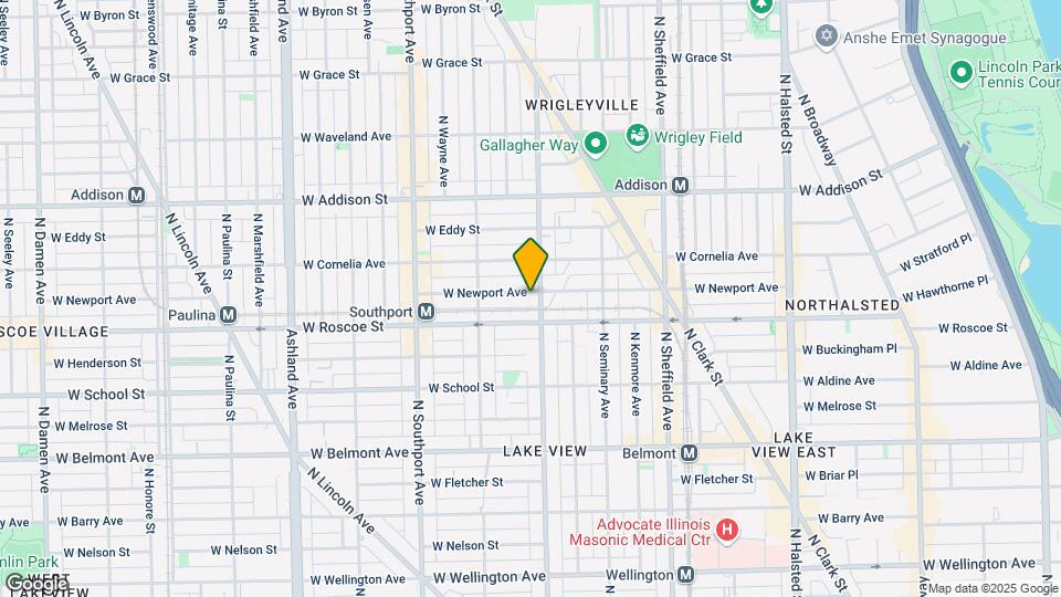 1207 W Newport Ave Mapa y Detalles de la Ubicación