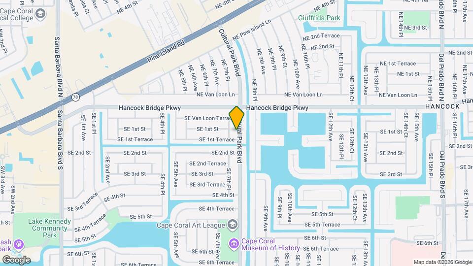 132 Cultural Park Blvd Map and Location Details