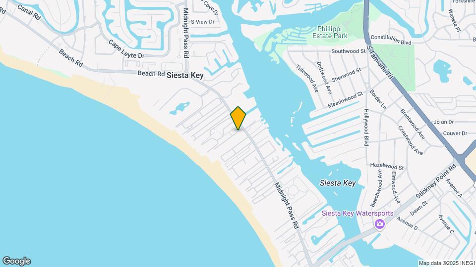 Azure Siesta Key Map and Location Details