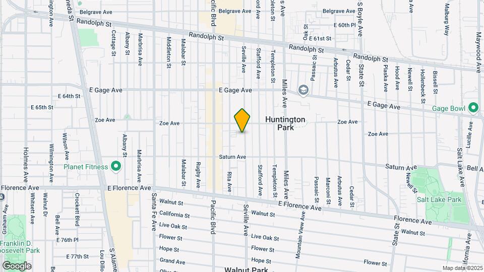 6707 Seville Ave Map and Location Details