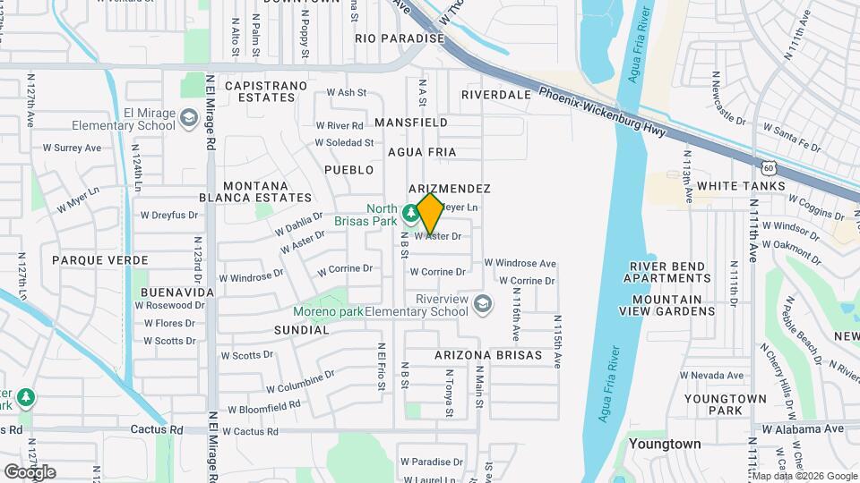 11807 W Aster Dr Map and Location Details