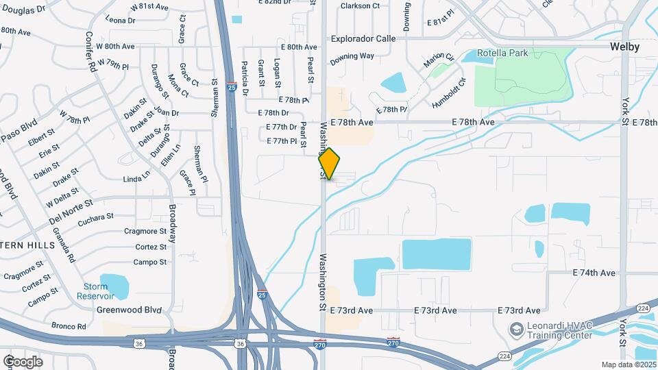 7660 Washington St Map and Location Details